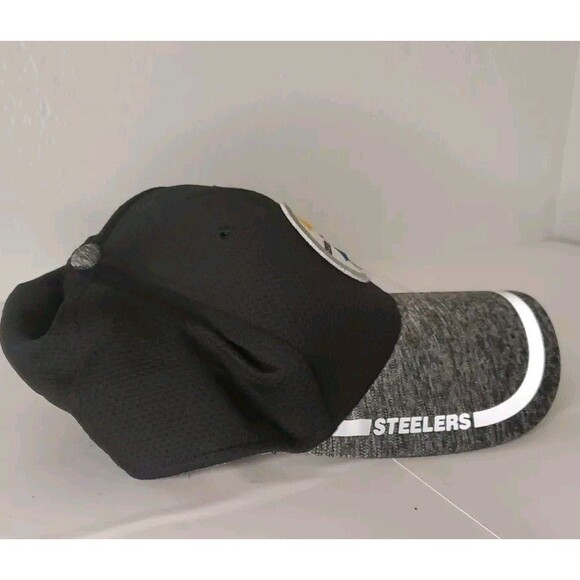 New Era PITTSBURGH STEELERS Black & Gray Men's HAT - Medium/Large - Picture 3 of 6